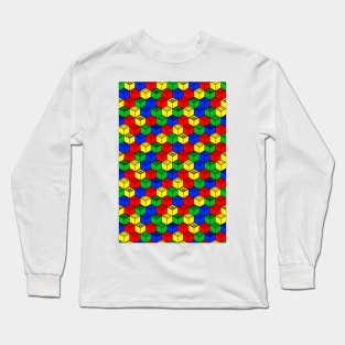 trippy building blocks Long Sleeve T-Shirt